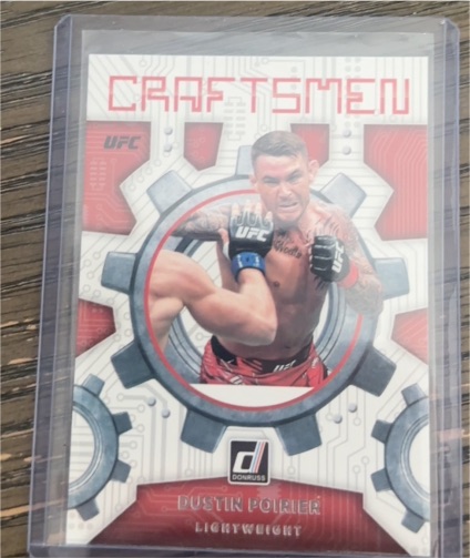 2022 Donruss UFC #12 Dustin Poirier Craftsmen — front