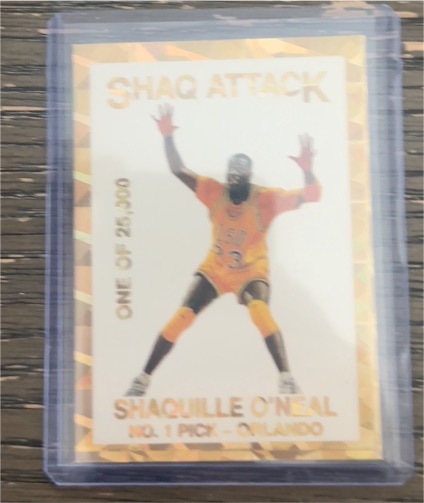 1992 Shaquille O'Neal Shaq Attack Rookie Promo Card #2 — front