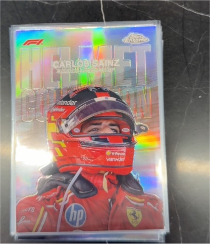2024 Topps Chrome Formula 1 Helmet Collection #HC-4 Carlos Sainz — front