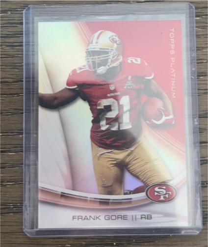 2013 Topps Platinum #72 Frank Gore — front