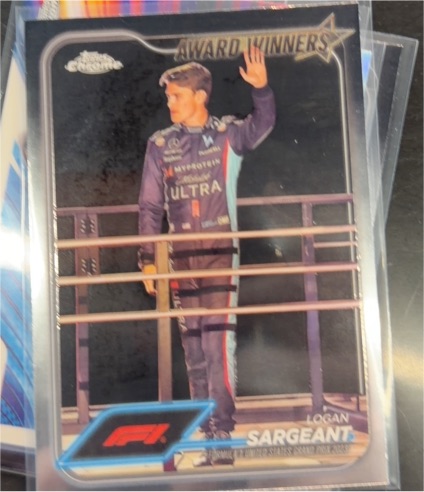 2024 Topps Chrome Formula 1 #186 Logan Sargeant Award Winners — front