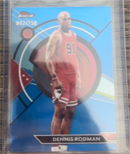 2023-24 Topps Finest #61 Dennis Rodman Chicago Bulls — front