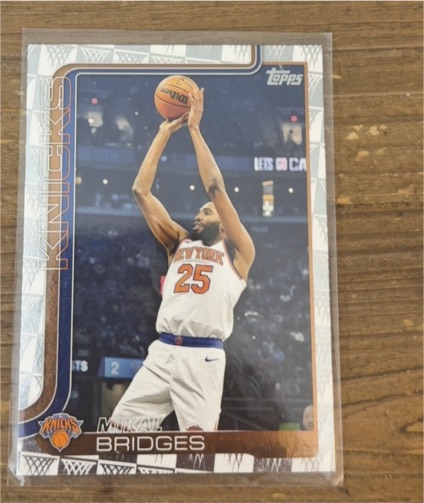 2025-26 Topps #18 Mikal Bridges — front