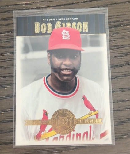 2001 Upper Deck Hall of Famers #8 Bob Gibson — front