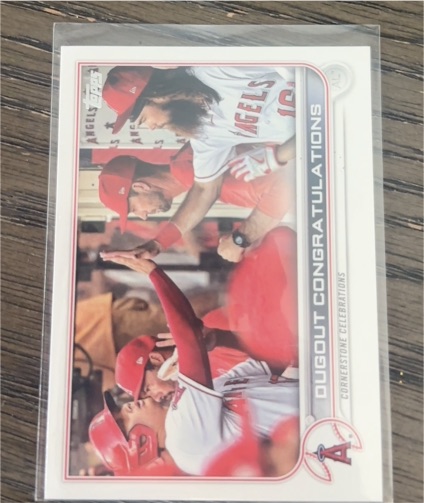 2022 Topps Series 2 #416 Dugout Congratulations Shohei Ohtani — front