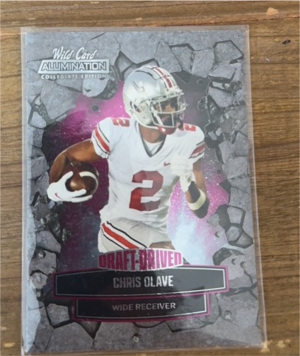 2021 Wild Card Alumination Draft Driven #ANDD-6 Chris Olave — front