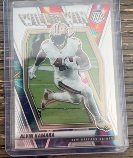 2021 Panini Mosaic #WW-11 Alvin Kamara Will to Win — front