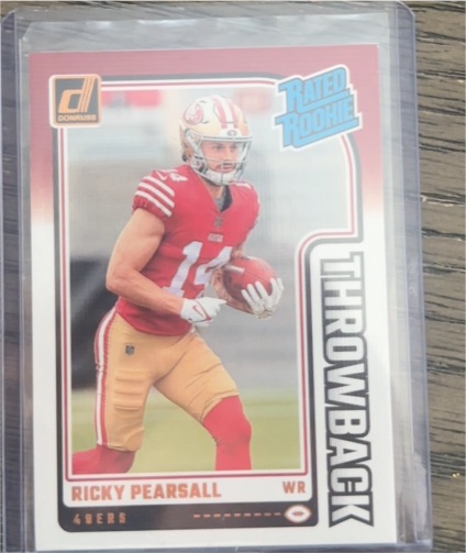 2024 Panini Donruss Rated Rookie Throwback #33 Ricky Pearsall — front