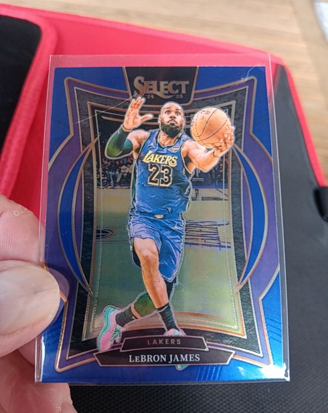 2024-25 Panini Select #54 LeBron James Blue Concourse — front