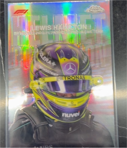 2024 Topps Chrome Formula 1 Helmet Collection #HC-6 Lewis Hamilton — front