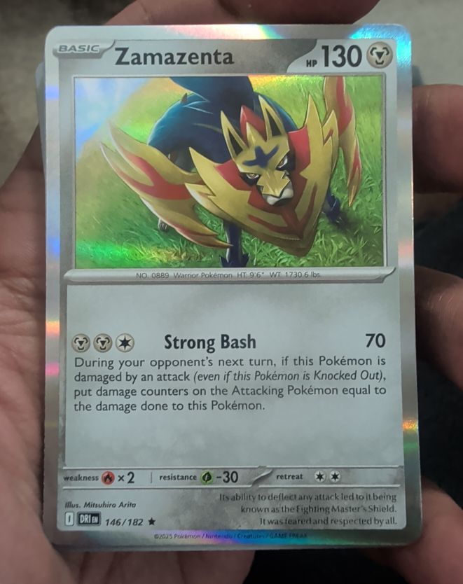 2025 Pokemon SV Destined Rivals #146 Zamazenta — front