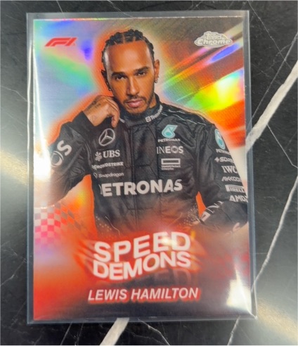 2024 Topps Chrome Formula 1 - Speed Demons #SD-6 Lewis Hamilton — front