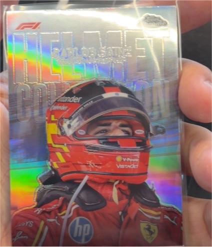 2024 Topps Chrome Formula 1 Helmet Collection #HC-4 Carlos Sainz — front