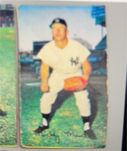 1953 Dormand Post Card Of New York Yankees Mickey Mantle — front