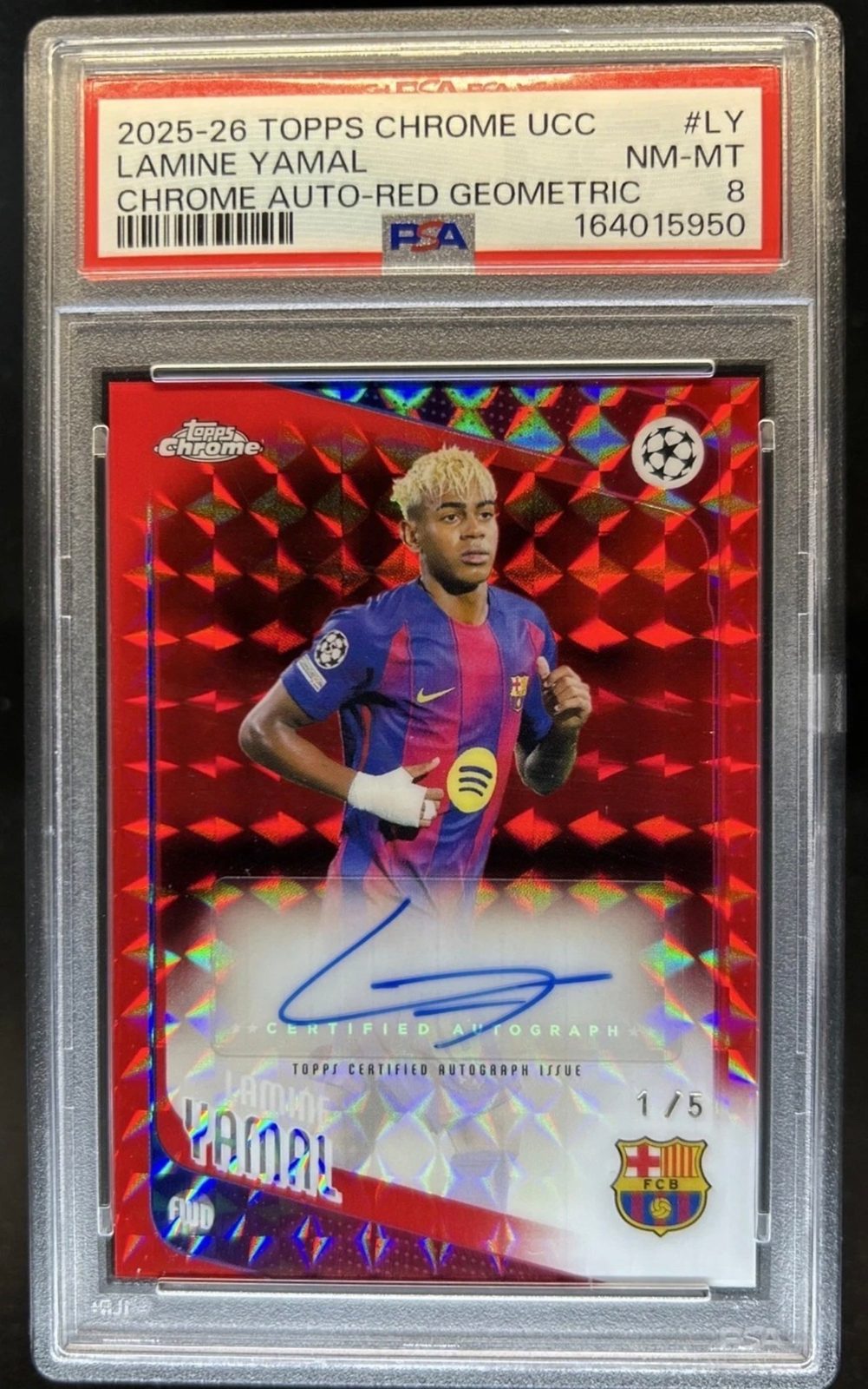2025-26 Topps Chrome UCC #LY Lamine Yamal — front