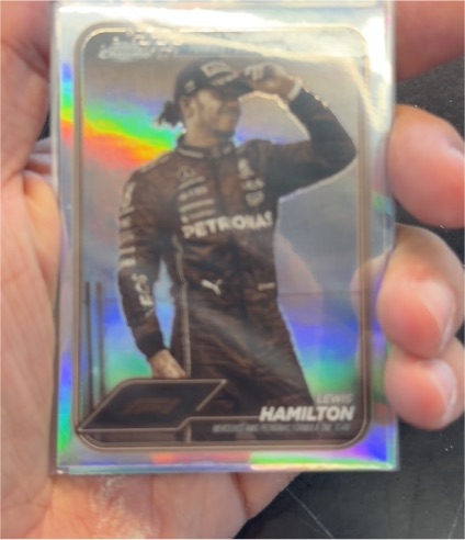 2024 Topps Chrome Formula 1 #165 Lewis Hamilton Sepia Refractor — front