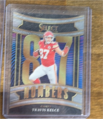 2025 Panini Select #87 Travis Kelce Select Numbers — front