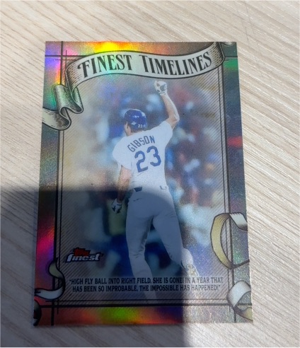2026 Topps Finest Timelines #FT-22 Kirk Gibson — front
