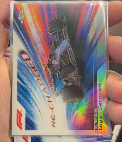 2024 Topps Chrome Formula 1 #RECH-20 Logan Sargeant Re-Charged — front