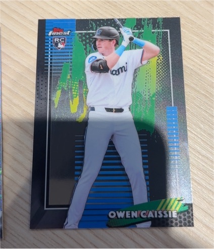 2026 Topps Finest #79 Owen Caissie — front