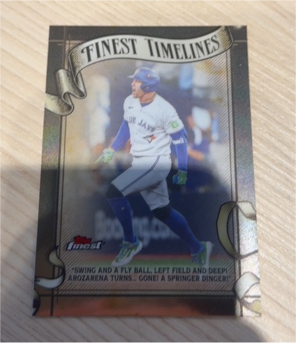 2026 Topps Finest #FT-27 George Springer Finest Timelines — front