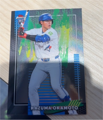 2026 Topps Finest #34 Kazuma Okamoto — front