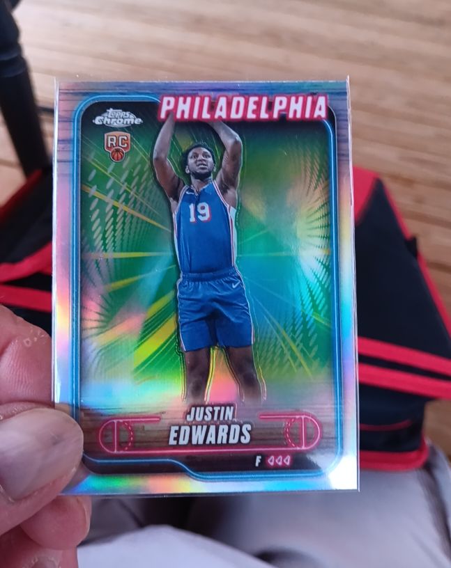 2024-25 Topps Chrome #161 Justin Edwards — front