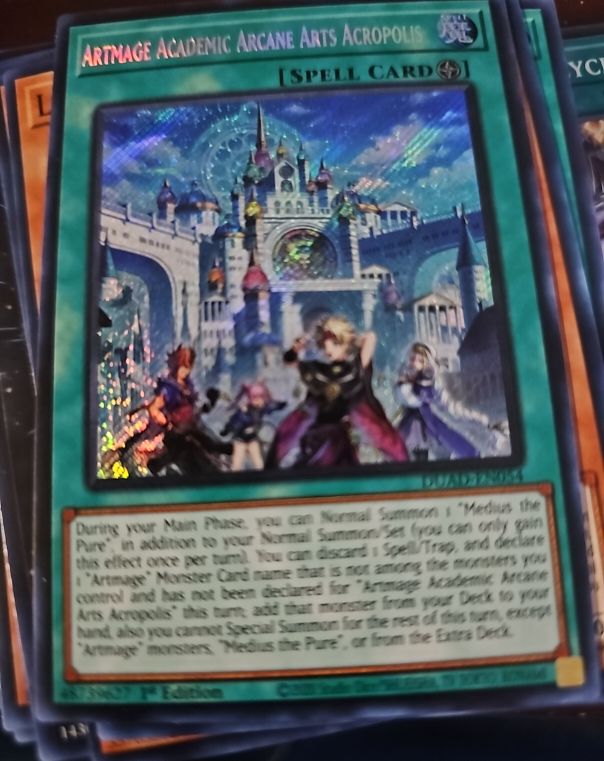 2023 Yu-Gi-Oh! DUAD-EN054 Artmage Academic Arcane Arts Acropolis — front