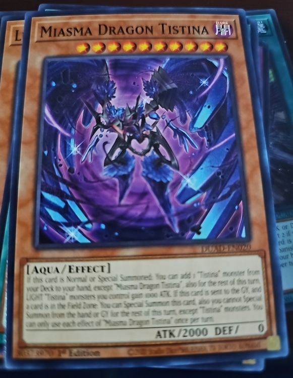 2020 Yu-Gi-Oh! Duelist Alliance #DUAD-EN020 Miasma Dragon Tistina — front