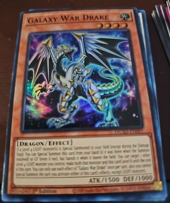 Yu-Gi-Oh! Duelist's Advance DUAD-EN097 Galaxy War Drake — front