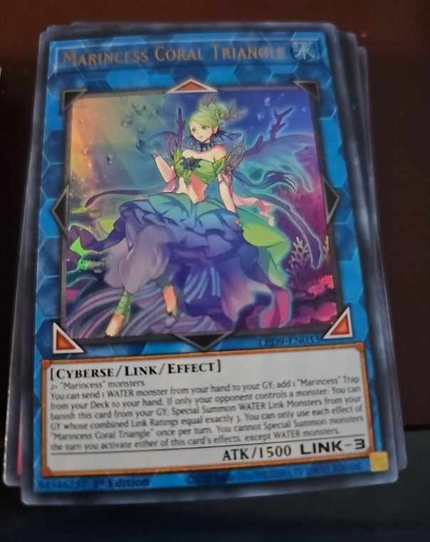 Yu-Gi-Oh! 2020 Marincess Coral Triangle LED9-EN033 — front