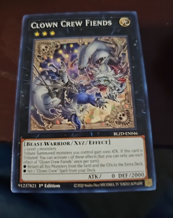 2026 YuGiOh Blazing Dominion #BLZD-EN046 Clown Crew Fiends — front