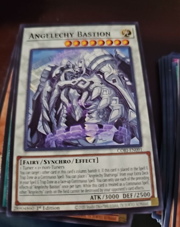 2020 Yu-Gi-Oh! CORI-EN091 Angelechy Bastion — front