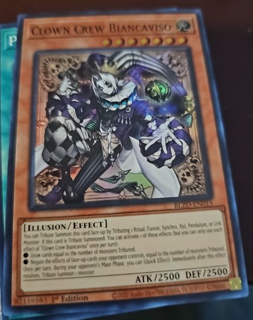 2020 Yu-Gi-Oh! BLZD-EN015 Clown Crew Biancaviso — front