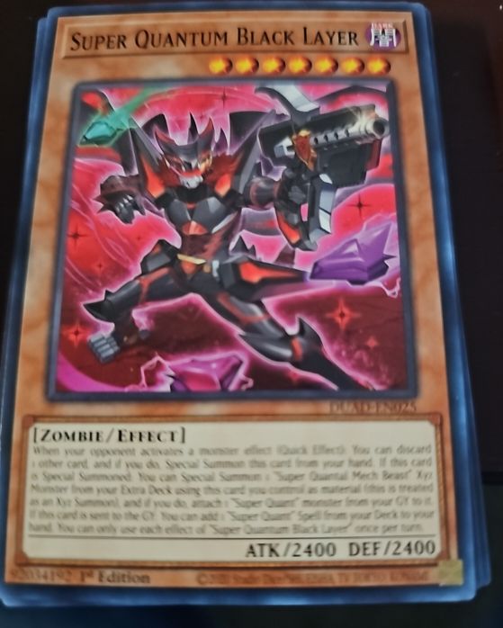 2015 Yu-Gi-Oh! Duelist's Advance #DUAD-EN025 Super Quantum Black Layer — front