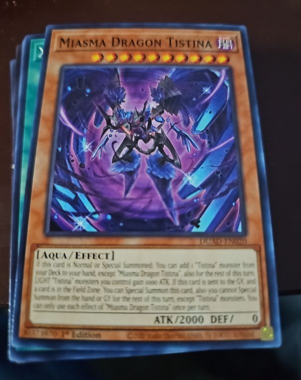 2020 Yu-Gi-Oh! Duelist Alliance #DUAD-EN020 Miasma Dragon Tistina — front
