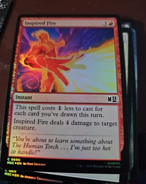 2020 Magic: The Gathering Inspired Fire #690 — front