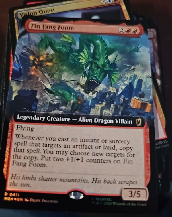 2026 Magic: The Gathering Marvel Super Heroes #411 Fin Fang Foom — front