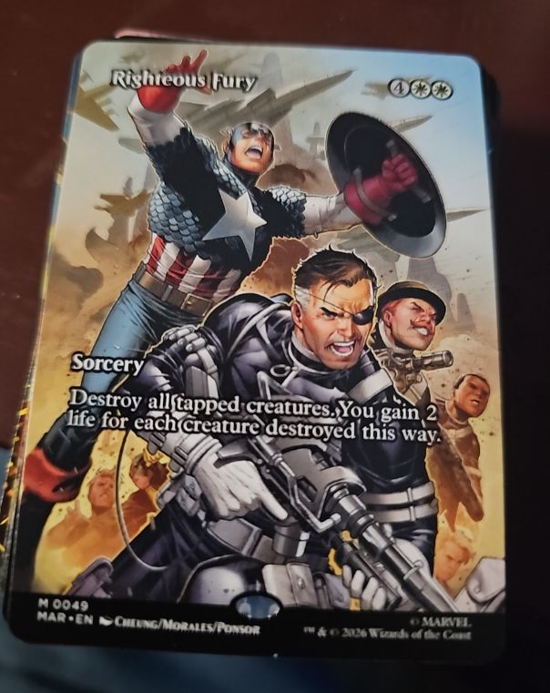 2026 Magic: The Gathering MAR #49 Righteous Fury — front