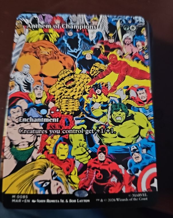 2026 MTG Anthem of Champions #85 Marvel Universe — front