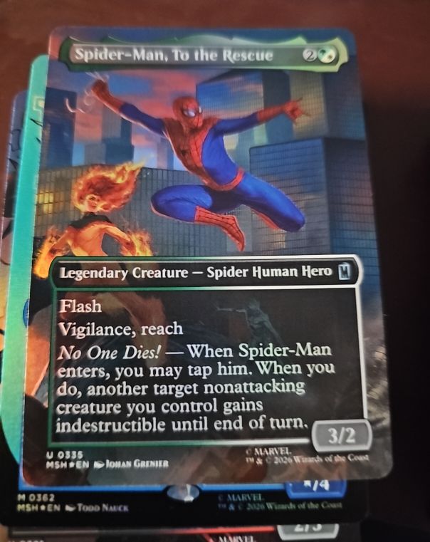 2020 Magic: The Gathering Marvel Super Heroes #335 Spider-Man, To the Rescue — front