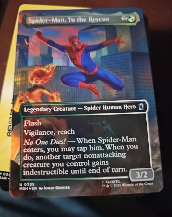 2026 Marvel Super Heroes #335 Spider-Man, To the Rescue — front