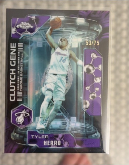 2026 Topps Chrome Clutch Gene #CG-5 Tyler Herro — front