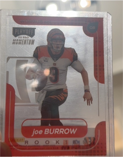 2020 Panini Chronicles Playoff Momentum #M-1 Joe Burrow — front