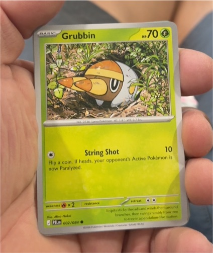 2026 Pokémon #002 Grubbin — front