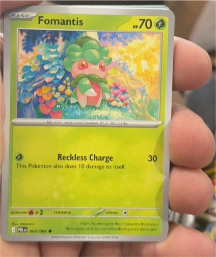 2026 Pokemon TCG Pitch Black #003 Fomantis — front