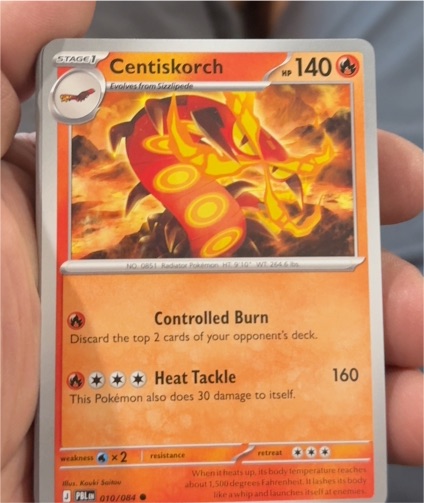 2026 Pokemon ME05: Pitch Black #010 Centiskorch — front