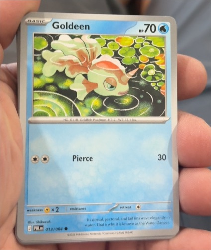 2026 The Pokémon Company Pitch Black #013 Goldeen — front