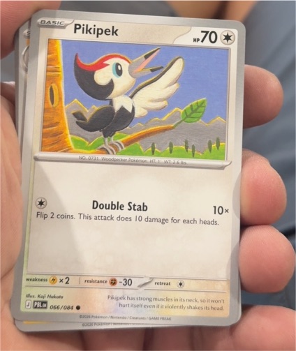 2026 The Pokemon Company Pikipek 066/084 — front