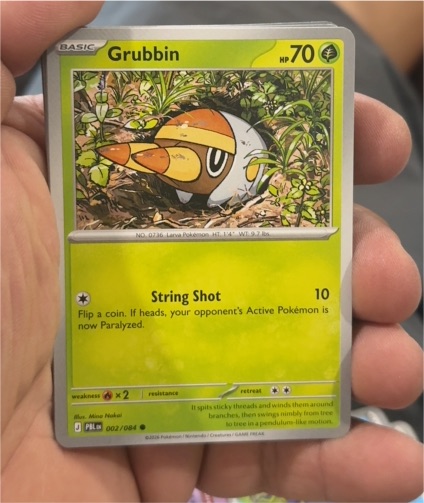 2026 Pokémon PBL #002 Grubbin — front
